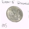 Image 1 : 2004-D WISCONSIN QUARTER DOLLAR *RARE MS-65 HIGH GRADE*!!