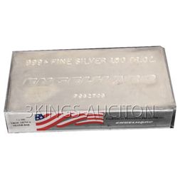 Silver Bars: Engelhard 100 oz Bar .999 fine