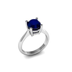 Sapphire 1.60ctw Ring 14kt White Gold