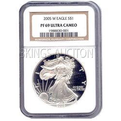 Certified Proof Silver Eagle PF69 2005