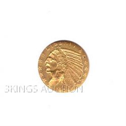 $2.5 Indian Almost Uncirculated Early Gold Bullion