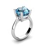 Image 1 : Topaz 5.75ctw Ring 14kt White Gold
