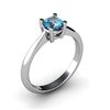 Image 1 : Topaz 0.56ctw Ring 14kt White Gold