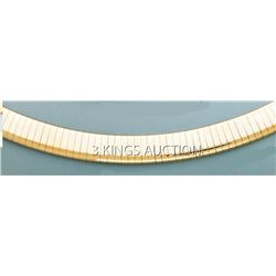 OMEGA NECKLACE 8mm 18in. 54.8 grs 14kt Y Gold