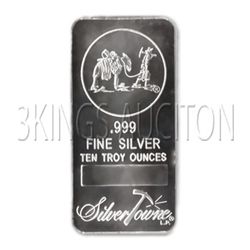 Silver Bars: Random Manufacturer 10 oz Bar .999 fine