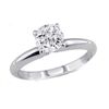 Image 1 : 0.75 ct Round cut Diamond Solitaire Ring, G-H, VS