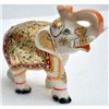 Image 1 : Marble UpTrunk Elephant w/ Gold Plated Design 5in.x6in.