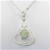 Image 1 : 18.ctw Prehnite Silver Pendant