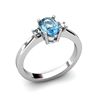 Image 1 : Topaz1.18ctwDiamond Ring14kt White Gold
