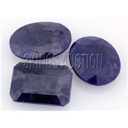 166.22ctw SapphireMixShape&SizesLooseGemstone lotof3