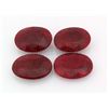 Image 1 : 162.50ctw Ruby Oval Cut Loose Gemstone lot of 4