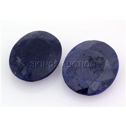 141.05ctw SapphireOvalCutLooseGemstone lotof2