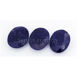 179.83ctw SapphireOvalCutLooseGemstone lotof3