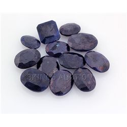 Blue Sapphire 153.49ctw MixShape&Sizes LooseGemstone