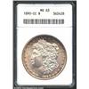 Image 1 : 1890-CC S$1 MS63 ANACS. Mintage: 2,309,041...