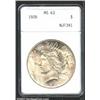 Image 1 : 1926 S$1 MS63 ANACS. Mintage: 1,939,000....
