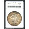 Image 1 : 1934 S$1 MS63 ANACS. Mintage: 954,057. The...