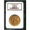 Image 1 : 1873 $20 Open 3 AU58 NGC. Mintage: 1,709,8...