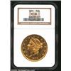 Image 1 : 1896 $20 MS62 NGC. Mintage: 792,500. The l...