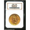 Image 1 : 1908 $20 Motto MS61 NGC. Mintage: 156,200....
