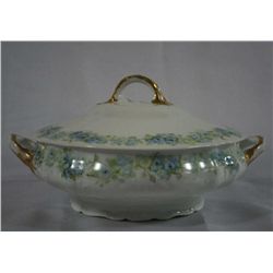 Handpainted "Haviland' Porcelain Covered Bowl