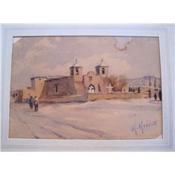Original A.J. Merrill Artist Signed Watercolor