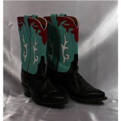 Ladies "Lucchese" Leather Cowboy Boots