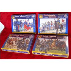 4 – Italeri 1:72 Civil War Soldiers * New in Box