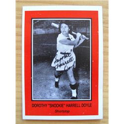 1944 Girls Baseball Player Snookie Doyle Autograph