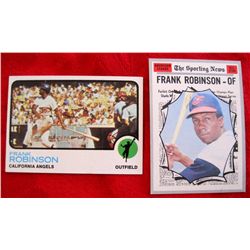 1970 & 1973 Topps Frank Robinson BB Cards