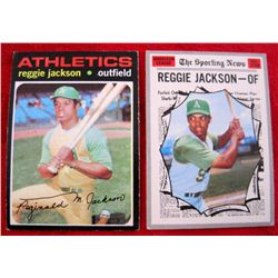 1970 & 1971 Topps Reggie Jackson Baseball Cards