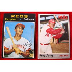 1970 & 1971 Topps Tony Perez Baseball Cards