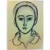 Image 1 : Henri Matisse - duotone print from 'Portraits par Henri Matisse' - framed
