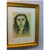 Image 1 : Henri Matisse - duotone print from 'Portraits par Henri Matisse' - framed