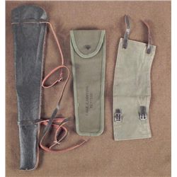 U.S. WWII O.D. CANVAS CARRY CASE BELT M49 RIFLE HOLSTER