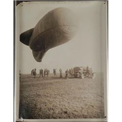 WWI BRITISH PRESS RELEASE OF OBSERVATION BALLOON ASCENT