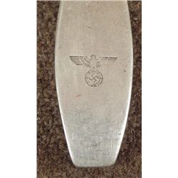 NAZI WEHRMACHT DINING HALL SPOON-EAGLE/SWASTIKA-WELLNER