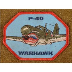 WWII P-40 WARHAWK PATCH
