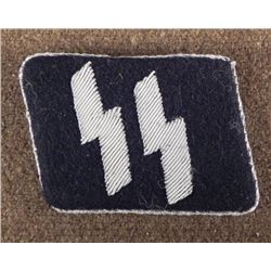 NAZI SS ALLGEMEINE OBERSTURMBANNFUHRER COLLAR TAB