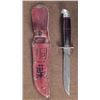 Image 1 : WWII U.S. PACIFIC THEATRE FIGHTING KNIFE LEATHER SHEATH