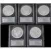 Image 2 : Set 5 25th Aniversary Silver Eagle Liberty MS69 DCAM PR