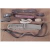 Image 2 : COLLECTION OF RIFLE SLINGS SLINGS AND OLD BANDOLIERS