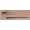 Image 3 : 1874 FRENCH EPEE SWORD BAYONET AND SCABBARD