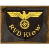 Image 1 : RVD-KIEW REICHSBAHN/NAZI RAILROAD ORIGINAL SLEEVE PATCH