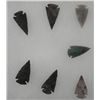 Image 2 : 11 Indian Dovetail Arrowheads in Riker Mount