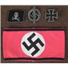 Image 1 : WWII NAZI REPRODUCTION LOT: SS ARMBAND, IRON CROSS 1ST-