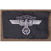 Image 1 : NAZI WWII NSKK/MOTORCYCLE TROOPS UNIFORM INSIGNIA PATCH