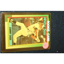 1990 MLB Sammy Sosa Chicago White Sox Rookie Baseball Trading Card