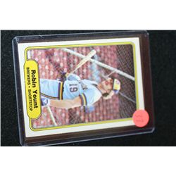 1982 MLB Robin Yount Milwaukee Brewers Baseball Trading Card