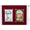 Image 2 : 22K Gold Replica Stamp W/Postal Stamp Issued 1971; Douglas Macarthur-Great Americans